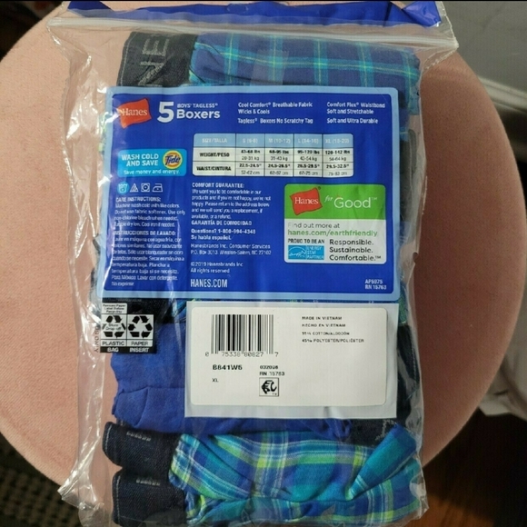 2/$15 Hanes 5 Pack Boxer Shorts (18/20) - Picture 2 of 2